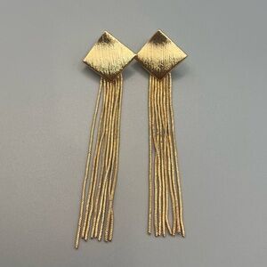 Gold Tassel Earrings